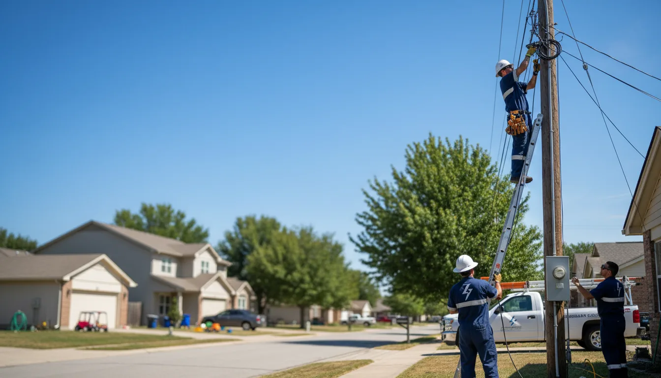 Residential electrician providing installation services in Monson, ME